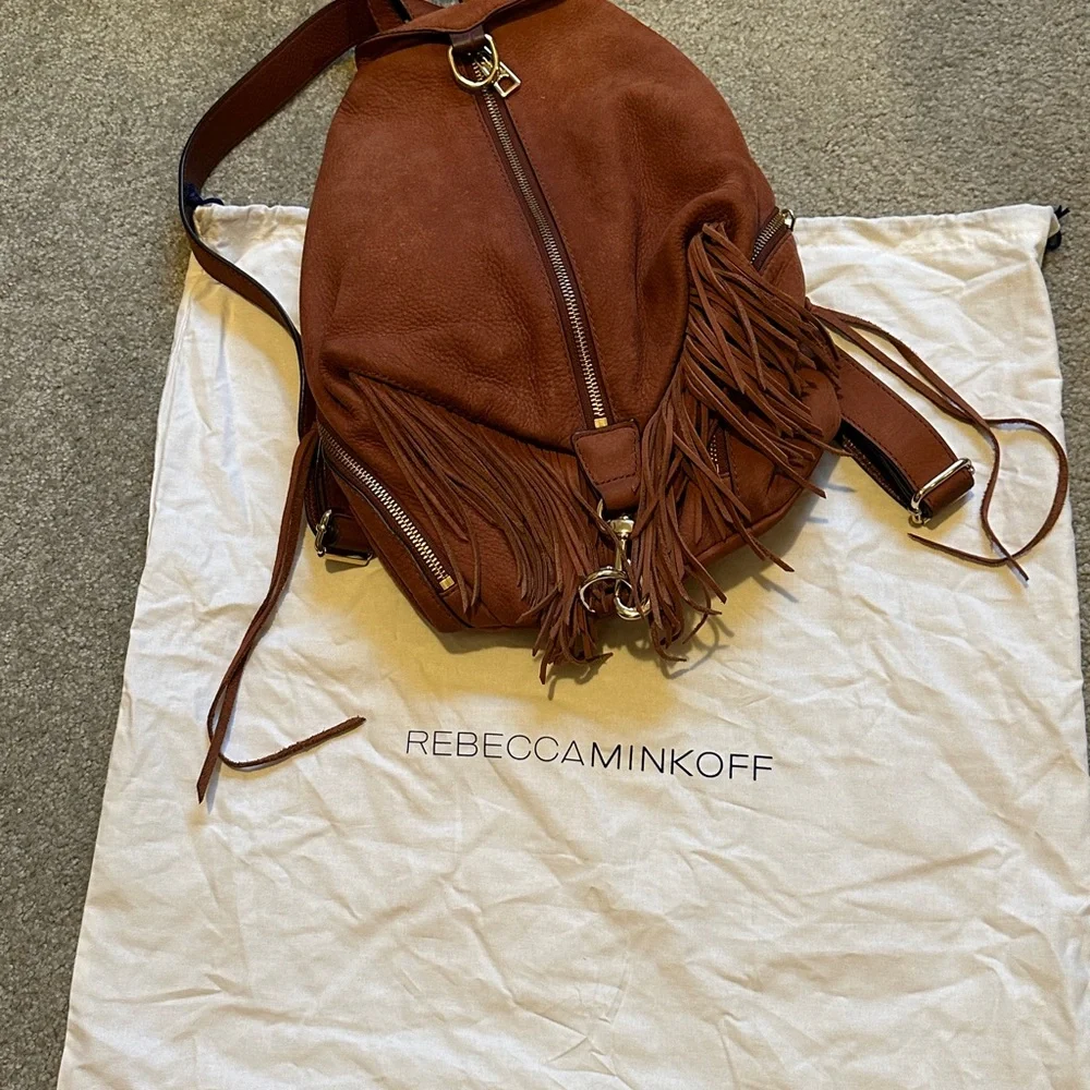 Rebecca Minkoff Convertible Julian Backpack with Fringe - Picture 9 of 11